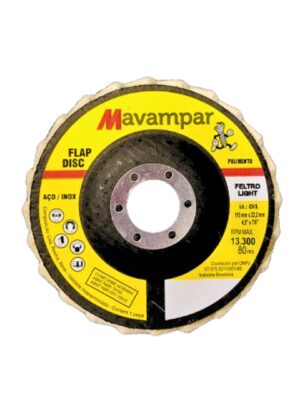 flap disco 4.1/2" polimento feltro light 24 aletas