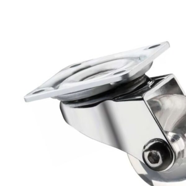 rodizio silicone transparente 35mm sem freio 42x42 metalnox rodizio silicone transparente 35mm sem freio 42x42 metalnox