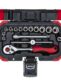 jogo soquete sextavado 1/4" 4x13 mm 16pcs gedore red 3300050