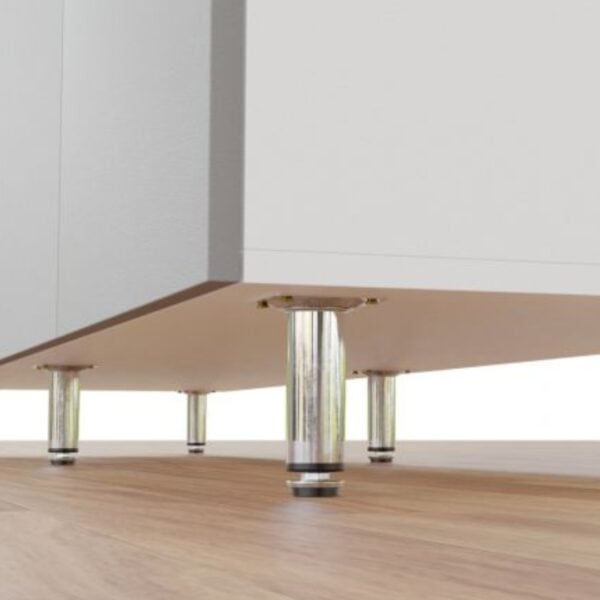 pé com regulagem aço 100mm cromado redondo hd metalnox 458/22844 pé com regulagem aço 100mm cromado redondo hd metalnox 458/22844