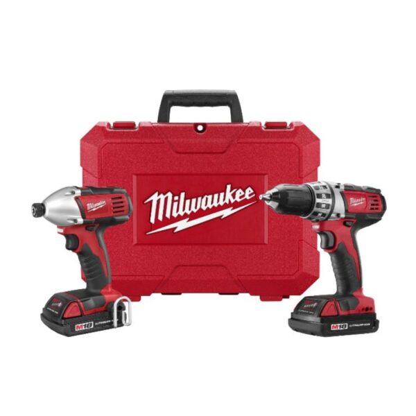 combo parafusadeira/furadeira 2 baterias 1 carregador 2.0a 18v milwaukee 2691 259 combo parafusadeira/furadeira 2 baterias 1 carregador 2.0a 18v milwaukee 2691 259