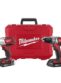 combo parafusadeira/furadeira 2 baterias 1 carregador 2.0a 18v milwaukee 2691 259
