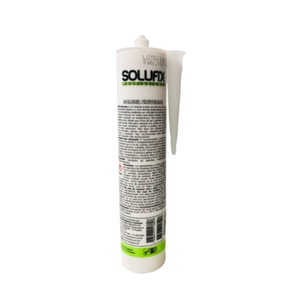 silicone acético branco universal 230g solusil silicone acético branco universal 230g solusil