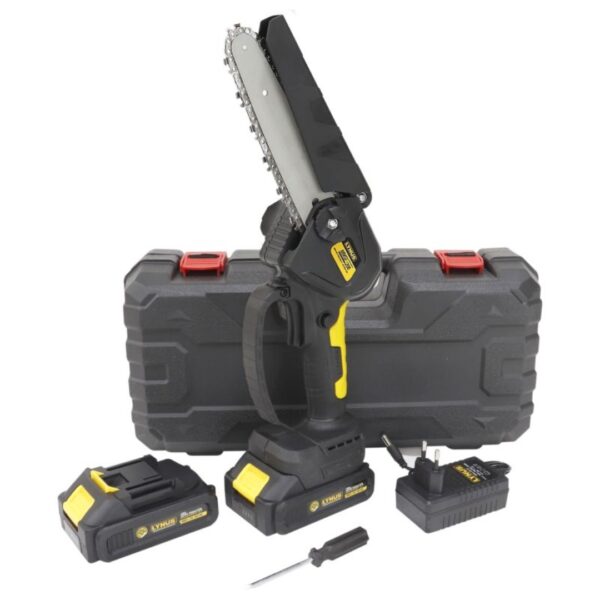 mini motosserra 6" 2 bateria carreg intercabiavel 20v mmsi 206 lynus