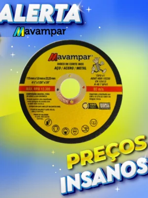 disco de corte inox 4.1/2" a46 bf41 mavampar
