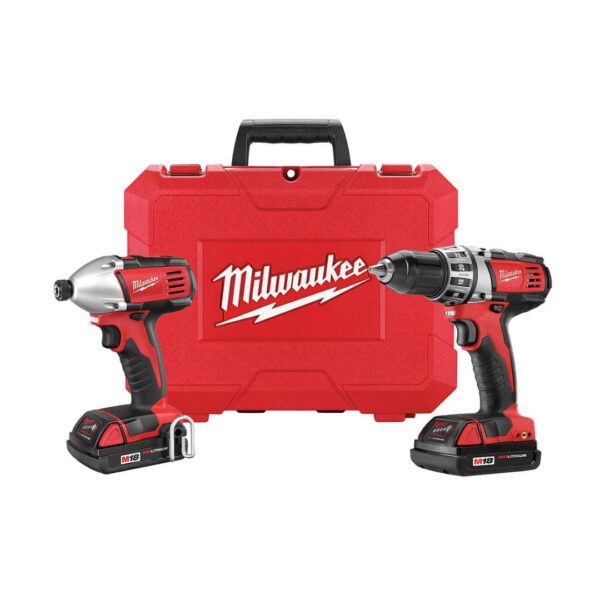 combo parafusadeira/furadeira 2 baterias 1 carregador 2.0a 18v milwaukee 2691 259 combo parafusadeira/furadeira 2 baterias 1 carregador 2.0a 18v milwaukee 2691 259