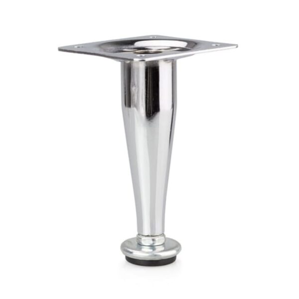 pé com aço 100mm cromado cônico hd metalnox 448/22237