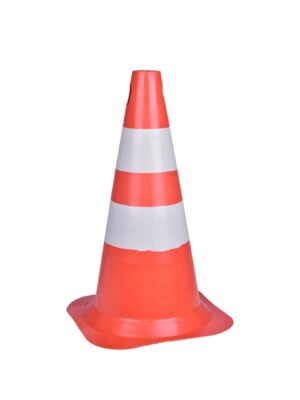 cone de sinalização laranja/branco