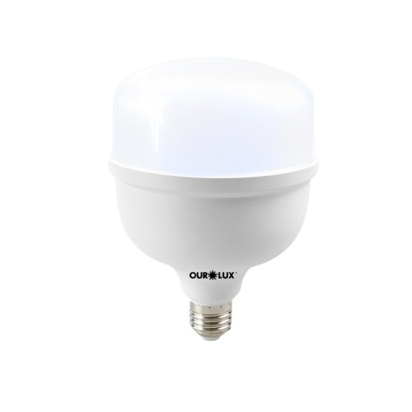 lâmpada 50w superled alta potência bivolt 4000 lúmens e27 6500k ourolux