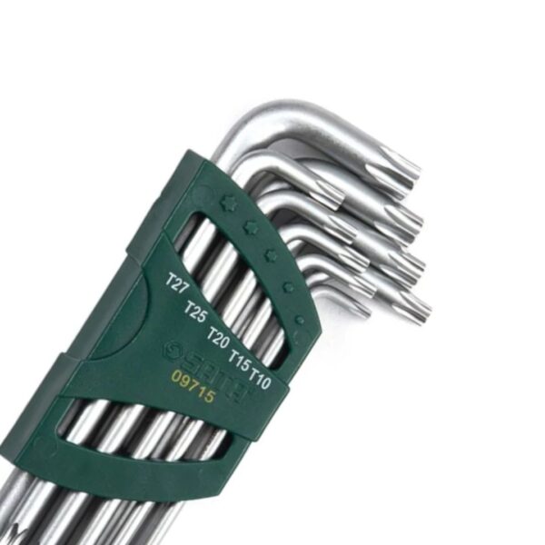 jogo chave torx t10xt27 longa 9pcs sata st09715 jogo chave torx t10xt27 longa 9pcs sata st09715