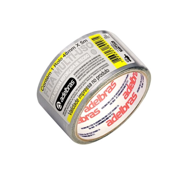 fita adesiva siilver tape cinza 48x5 metros