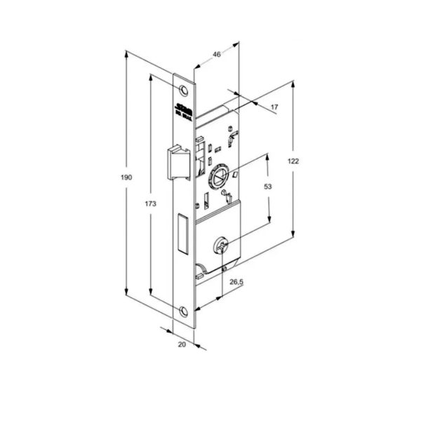 fechadura stam 500/11 tetra externa inox 26.5mm perfil . fechadura stam 500/11 tetra externa inox 26.5mm perfil .
