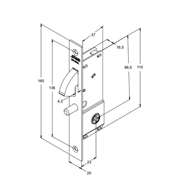 fechadura stam 1940 tetra bico papagaio espelho inox fechadura stam 1940 tetra bico papagaio espelho inox