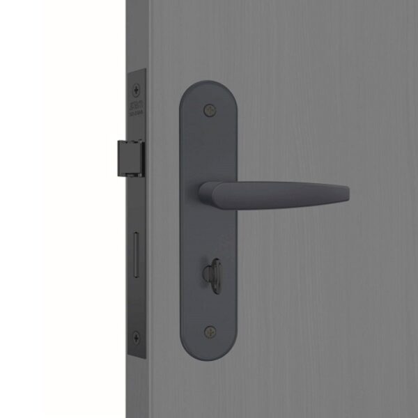 fechadura stam 824/33 banho preto fosco espelho