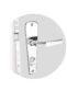 fechadura soprano popline externa espelho redondo inox