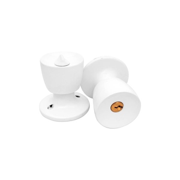 fechadura soprano cilíndrica 90mm branca