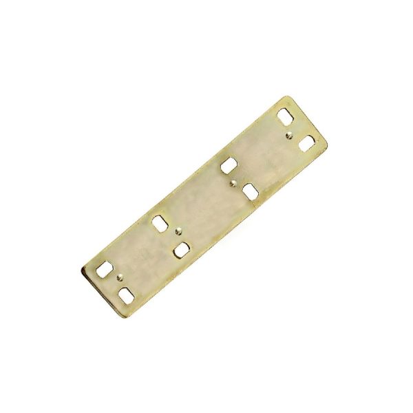 placa de junção reta 12 cm em aço galvanizado zincado arc n625 0312