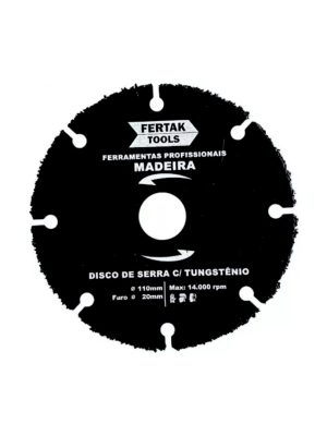 lâmina serra circular 4.1/2" tung para madeira fertak 280010