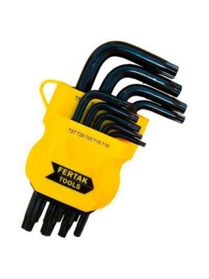 jogo chave torx t10xt50 fertak 2409