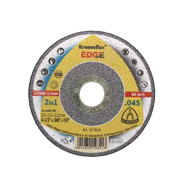 disco inox 4.1/2" 1.2x22.23 edge klingspor