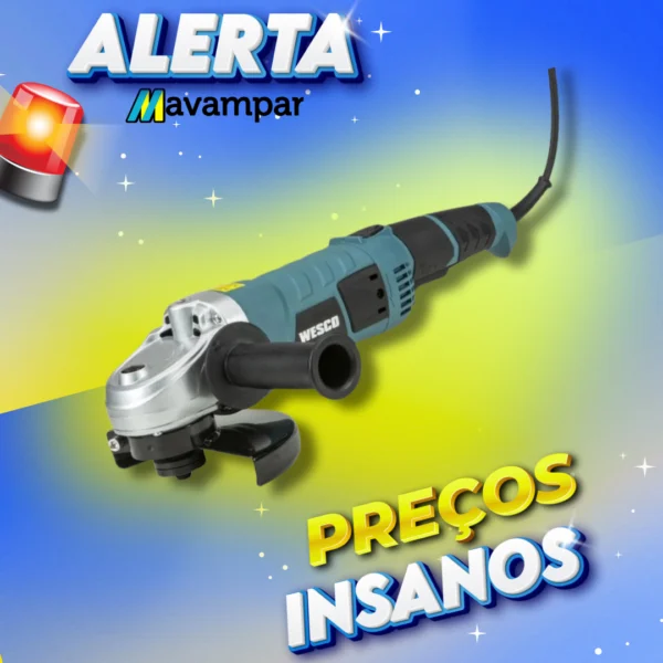 esmerilhadeira 7" 180mm 2000w 220v wesco ws4701