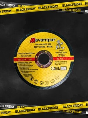 kit 50 peças disco de corte inox 4.1/2" a46 bf41 mavampar
