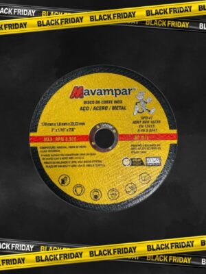 kit 50 peças disco de corte inox 7" a46 s bf41 mavampar