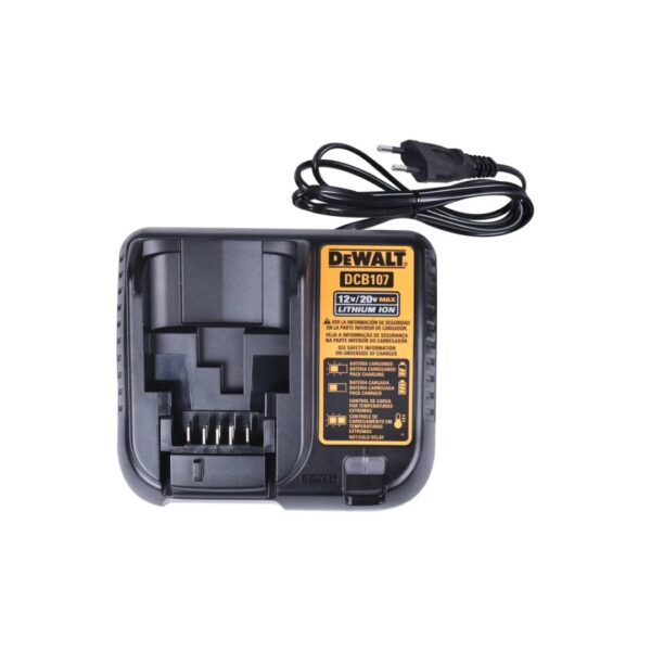 carregador de bateria 12v 20v dcb107 br bivolt dewalt