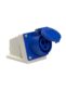 tomada sobrepor 16a 220v 2p+t extensão mp411/16 manplex 1734