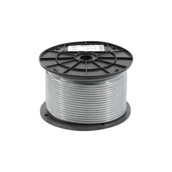 cabo de aço galvanizado 3/16 6x19 500mt alma/fibra ca316619mfgsl1770500