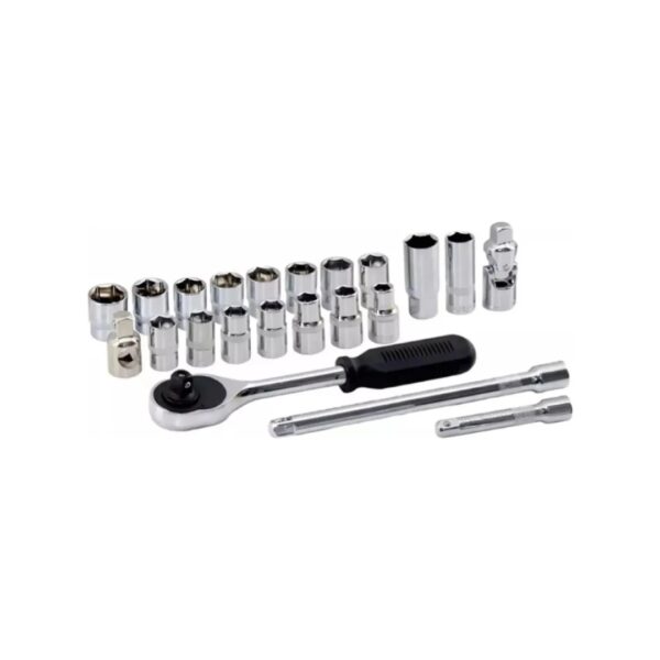 jogo soquete sextavado 1/2" 22 peças 10 a 32mm titanium 08533 jogo soquete sextavado 1/2" 22 peças 10 a 32mm titanium 08533