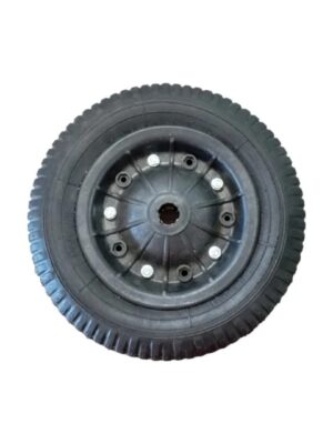 roda montada maciça 14" ip25.4mm 2 tração com rolamento polityre 325ips2