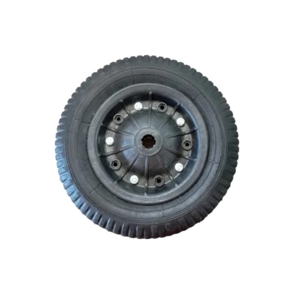 roda montada maciça 14" ip25.4mm 2 tração com rolamento polityre 325ips2