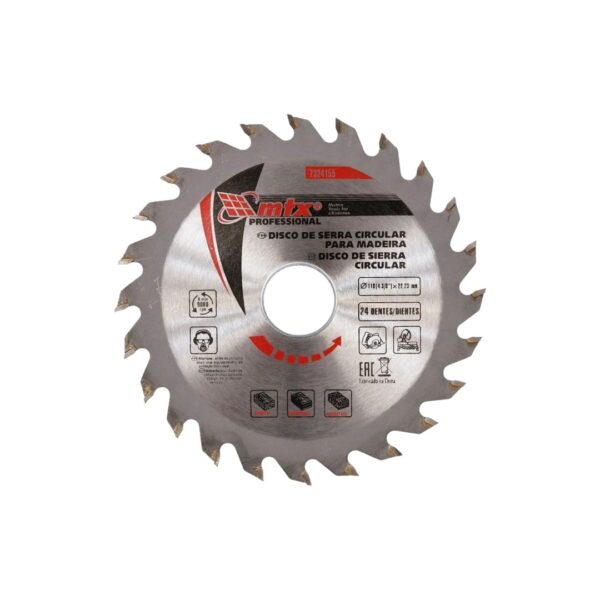 lâmina serra circular 4.3/8"x22.23mm 24 dentes widea mtx 7324155