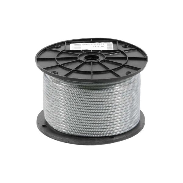 cabo de aço galvanizado 5/32 6x7 a/f belenus rolo 500 metros