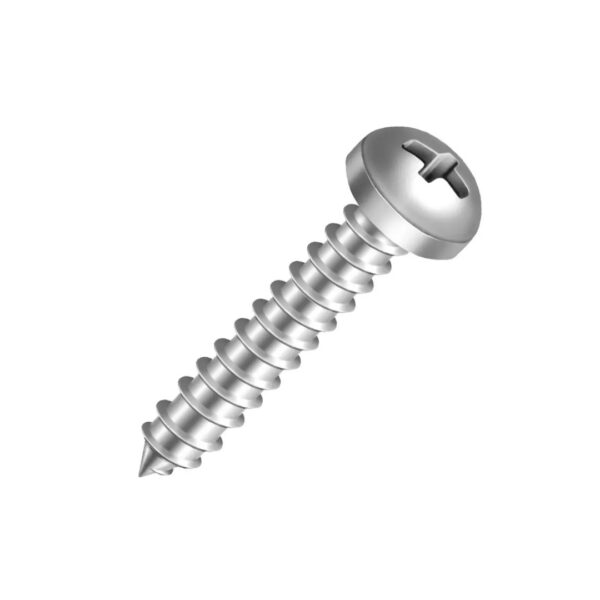 parafuso auto atarraxante cabeça panela phillips zincado branco 4.2x16mm multifix pacote com 100 unidades
