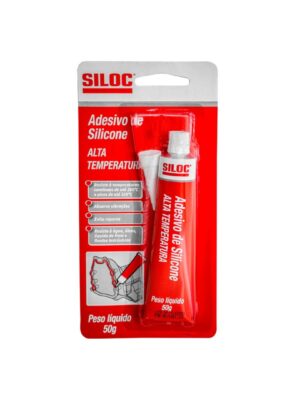 silicone alta temperatura vermelho 50gr bisnaga siloc 12un/cx itw 605005 .
