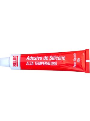silicone alta temperatura vermelho 50gr bisnaga siloc 12un/cx itw 605005 .