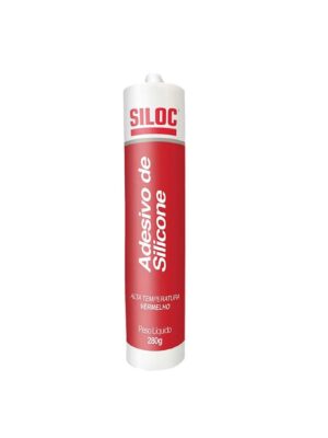 silicone alta temperatura vermelho 280g siloc itw 605008n