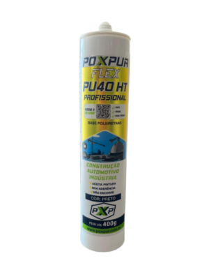 pu40 carroceria preto cartucho flex ht 400g profissional poxpur 1d07.0173