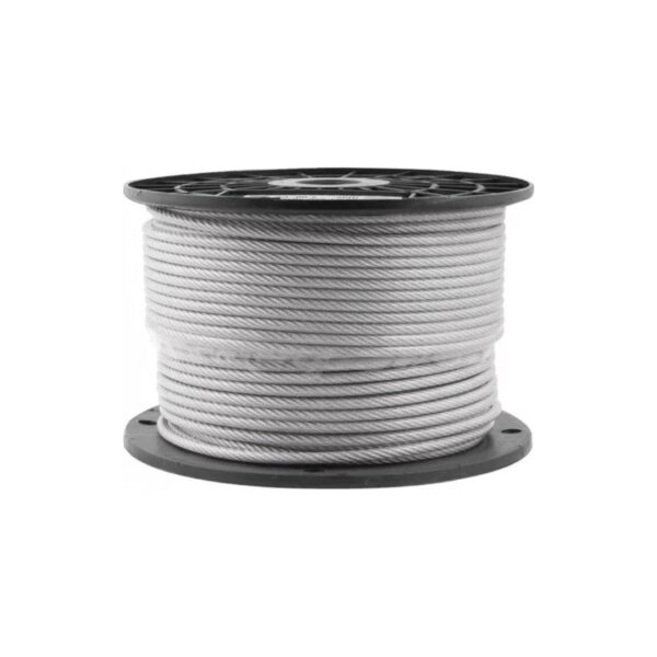 cabo de aço plastificado 1/8x5/32 6x7 belenus rolo 500 metros cabo de aço plastificado 1/8x5/32 6x7 belenus rolo 500 metros