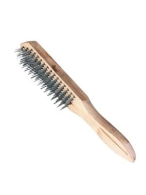 escova cabo madeira 5 linhas fertak