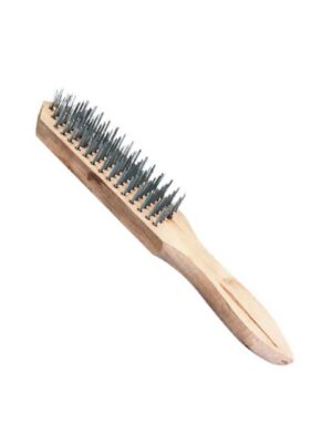 escova cabo madeira 6 linhas fertak