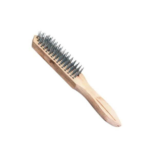 escova cabo madeira 6 linhas fertak