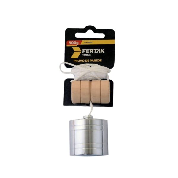 prumo metal maciço n.3 500g fertak 6932 prumo metal maciço n.3 500g fertak 6932