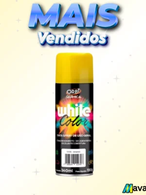 tinta spray amarelo 340ml/190g orbispray