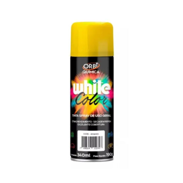 tinta spray amarelo 340ml/190g orbispray