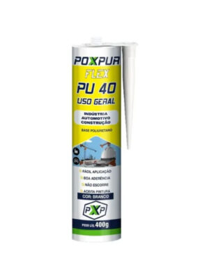 pu40 carroceria branco cartucho fllex ht 400g profissional poxpur 1c07.0173