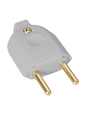 plug macho 10a 2p cinza tramontina 57401202