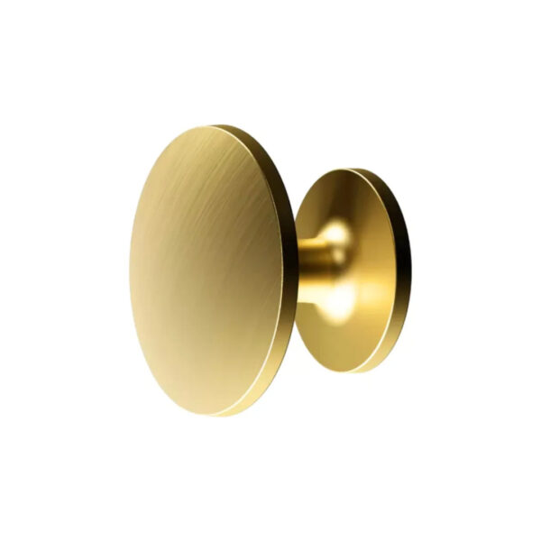 puxador moveis ponto redondo dourado escovado 31.5mm 50un/cx renna 3.650.7038 .
